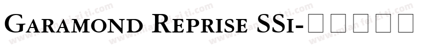 Garamond Reprise SSi字体转换